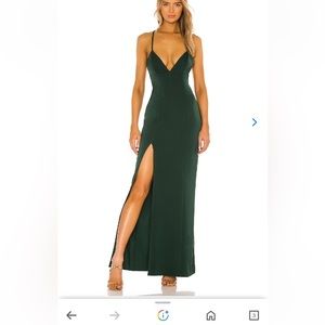 Lovers & Friends Julie Gown in Green